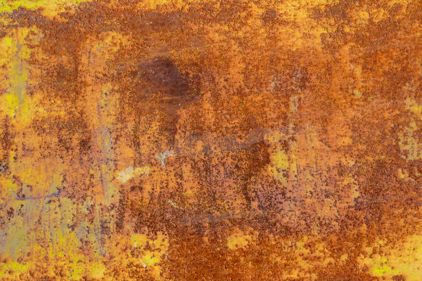 istock Beautiful texture of old metal close-up 1136328341