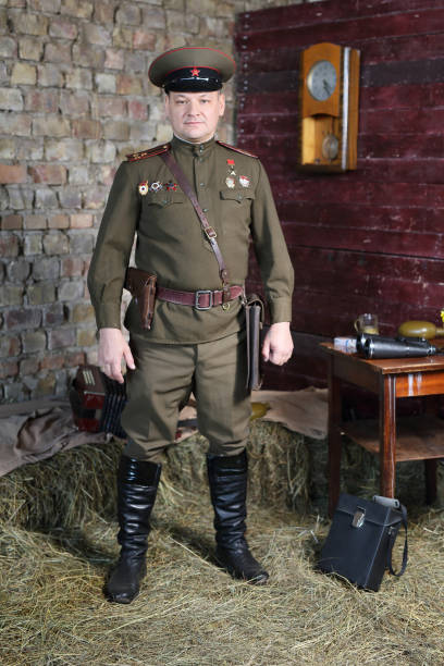 istock Officer of the Soviet army. 1136329798