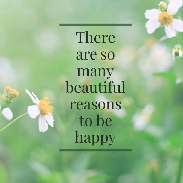 istock Blossom flowers with inspirational motivation quote 1136332727