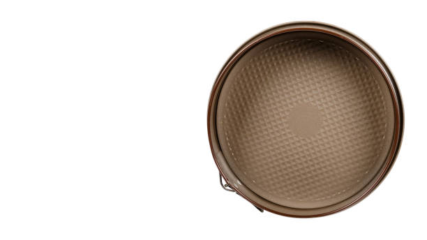 istock Round shape utensil for baking, metal equipment for cooking 1136335326