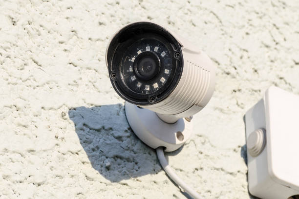 istock Street camera surveillance. Cctv street. 1136340530
