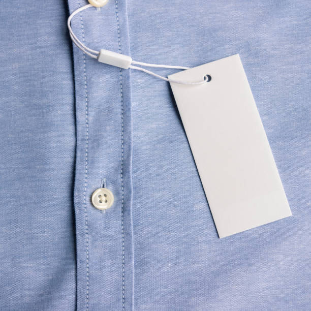 istock Blue shirt with price tag 1136349312