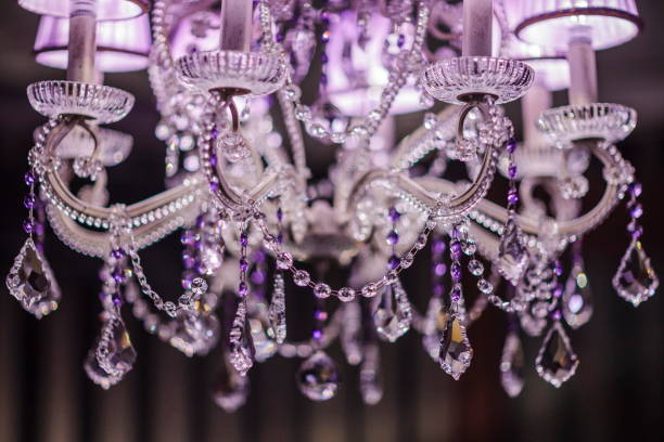 Chrystal chandelier close-up