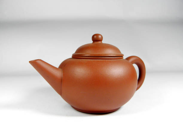 istock Chinese teapot isolated on a white background 1136358476