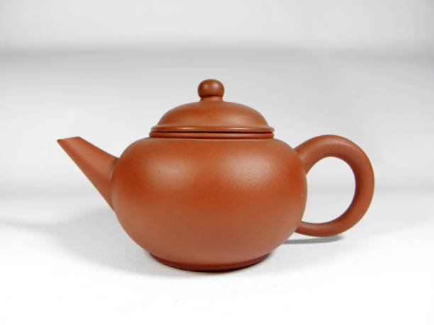 istock Chinese teapot isolated on a white background 1136359801