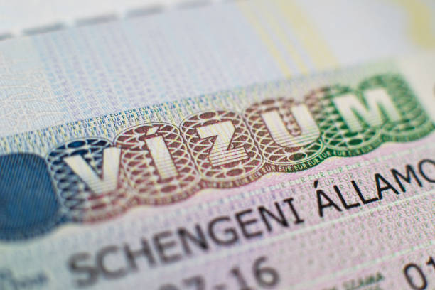 istock Schengen hungarian visa close up 1136364877