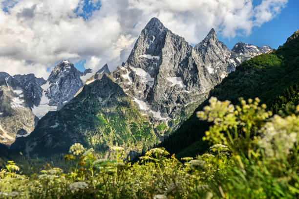 istock majestic rocky steep mountains on the North Caucasus 1136367855