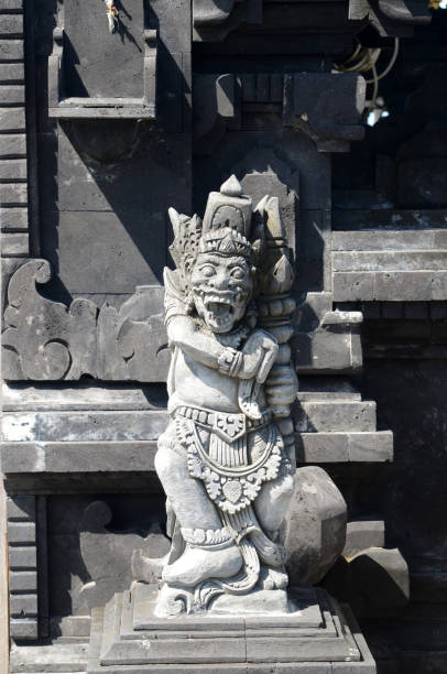 istock Indonesia god statue in front of Bali temple 1136369011