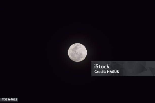 Moon Stock Photo - Download Image Now - Backgrounds, Bright, Circle