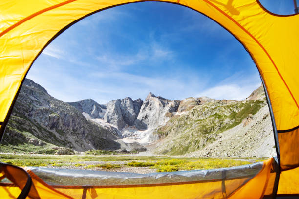 istock Tent in the mountain 1136371110