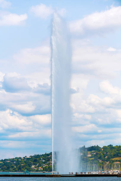 istock Jet d'Eau fountain in Geneva, Switzerland 1136372117