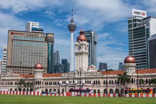 Skyscrapers Malaysia Cityscape of Kuala Lumpur, Malaysia merdeka square stock pictures, royalty-free photos & images