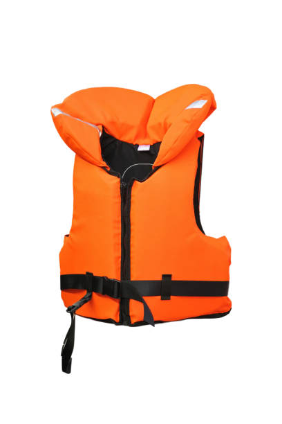 lifevest - life jacket isolated life belt nobody stock-fotos und bilder