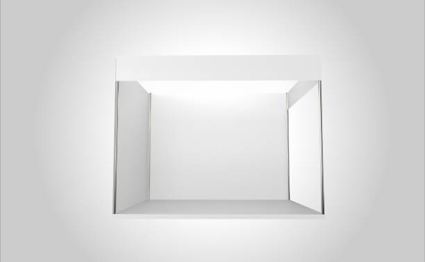 istock Trade show booth. Mock up. 3D Render 1136380990