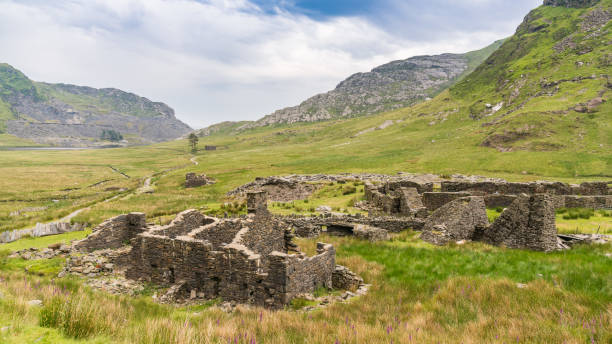 istock Conglog Quarry Mill, Gwynedd, Wales, UK 1136383727