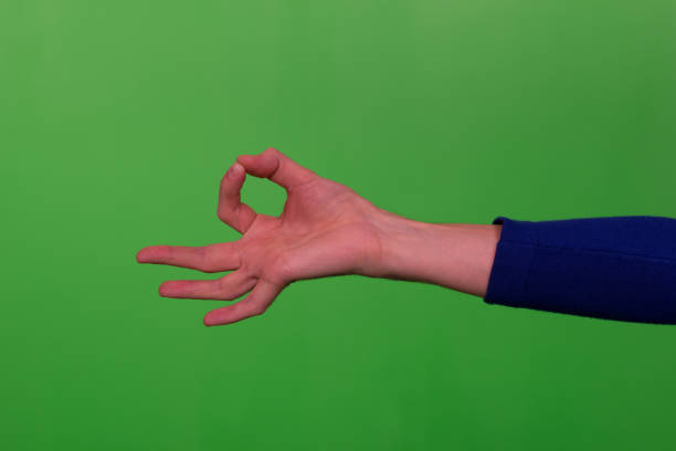 istock hand in ok sign on green background 1136385725