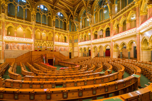 istock Budapest Parliament interior, Hungary. 1136387434