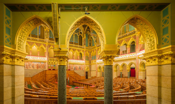 istock Budapest Parliament interior, Hungary. 1136387733