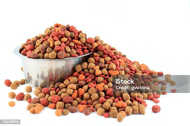 Bowl Overflowing With Dogfood Stock Photo - Download Image Now - Abundance, Color Image, Crockery