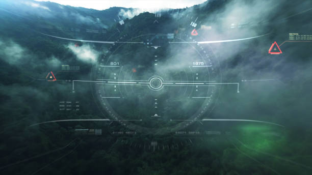 istock View from the fighter plane cockpit head up display 1136394254