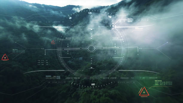 istock View from the fighter plane cockpit head up display 1136394277