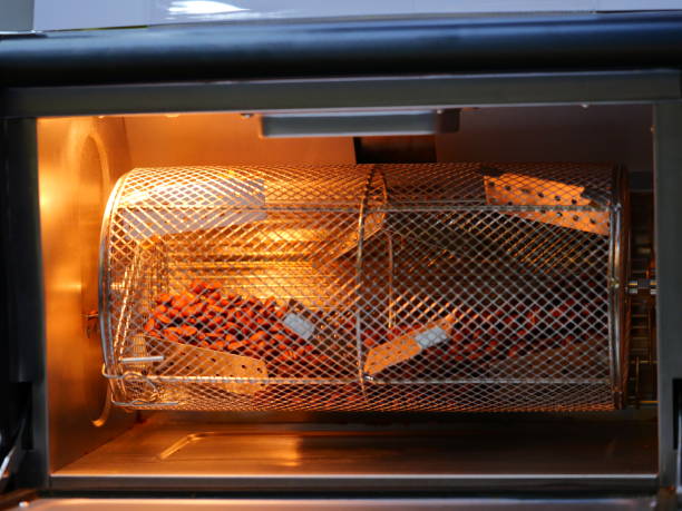 istock Coffee Beans Roastery in oven 1136397504