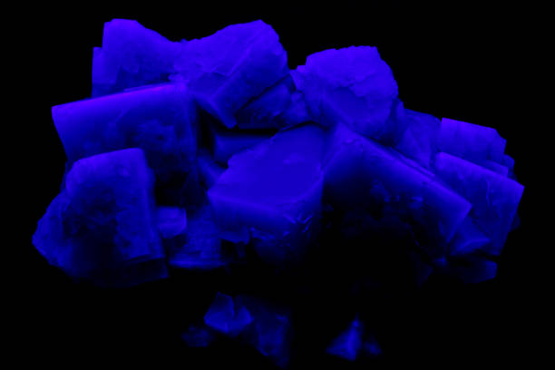 Fluorescent Fluorite stock photo