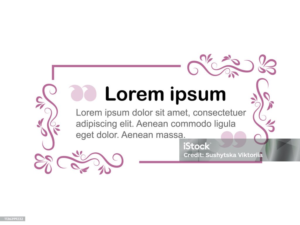 Blog Text Frame Vector Frame For Text Form Design For Text Block Text On The Site ...