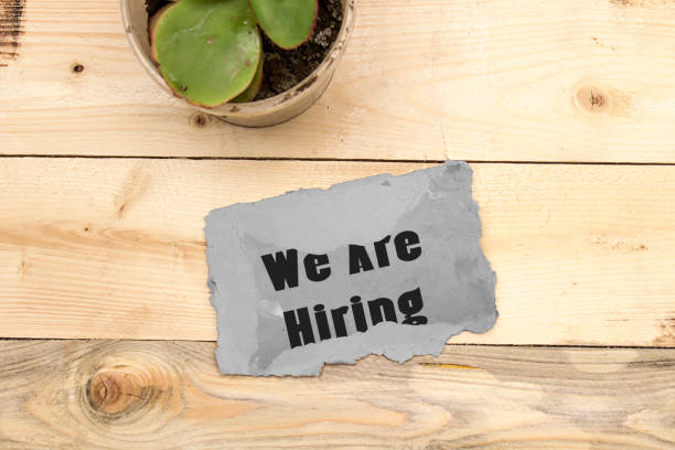 istock Text sign showing We Are Hiring 1136403935