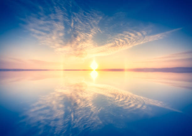 Lake view with perfect reflection. Photo from Sotkamo, Finland.