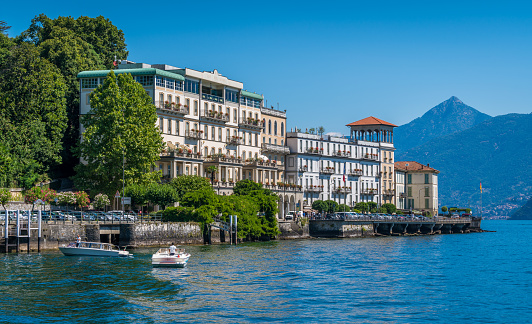 Scenic sight in Cadenabbia (Griante) on Lake Como. Lombardy, Italy.