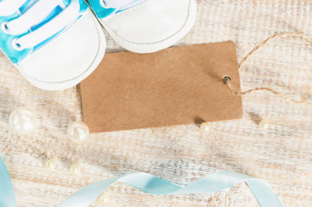 istock Beautiful gentle background, accessories newborn baby. Selective focus. 1136405870