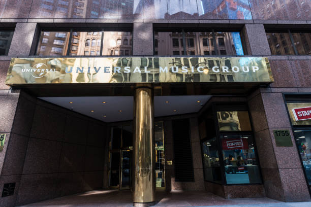 Universal Music Group in Broadway, Manhattan, New York City, USA stock photo