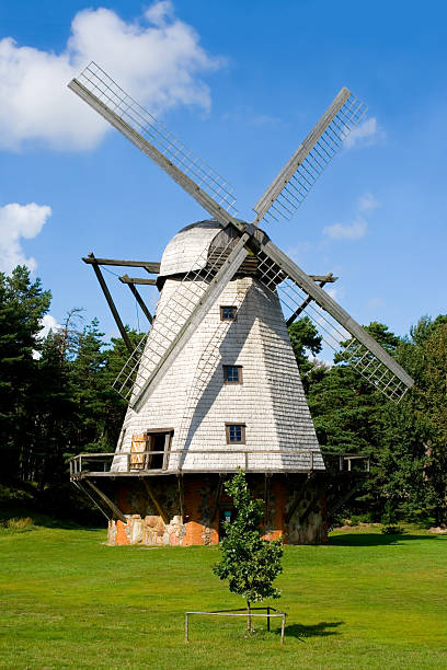 istock Beautiful mill in Ventspils, Latvia 113640700