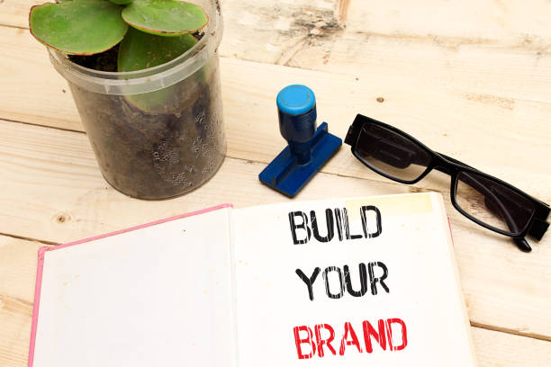 istock Text sign showing Build Your Brand 1136407182