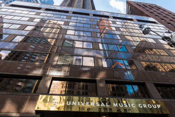 Universal Music Group in Broadway, Manhattan, New York City, USA stock photo