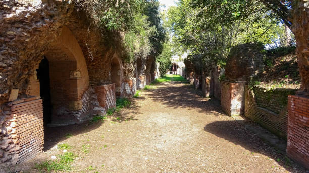 istock Portus was a large artificial harbour of Ancient Rome. 1136409878