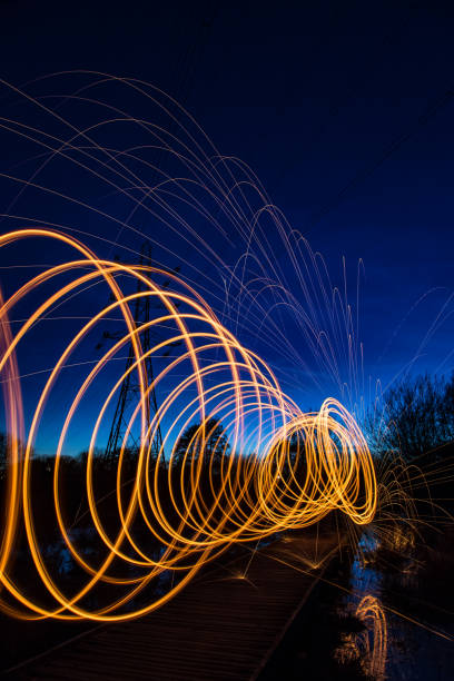 istock Steel sparks spinning Surrey England 1136411840