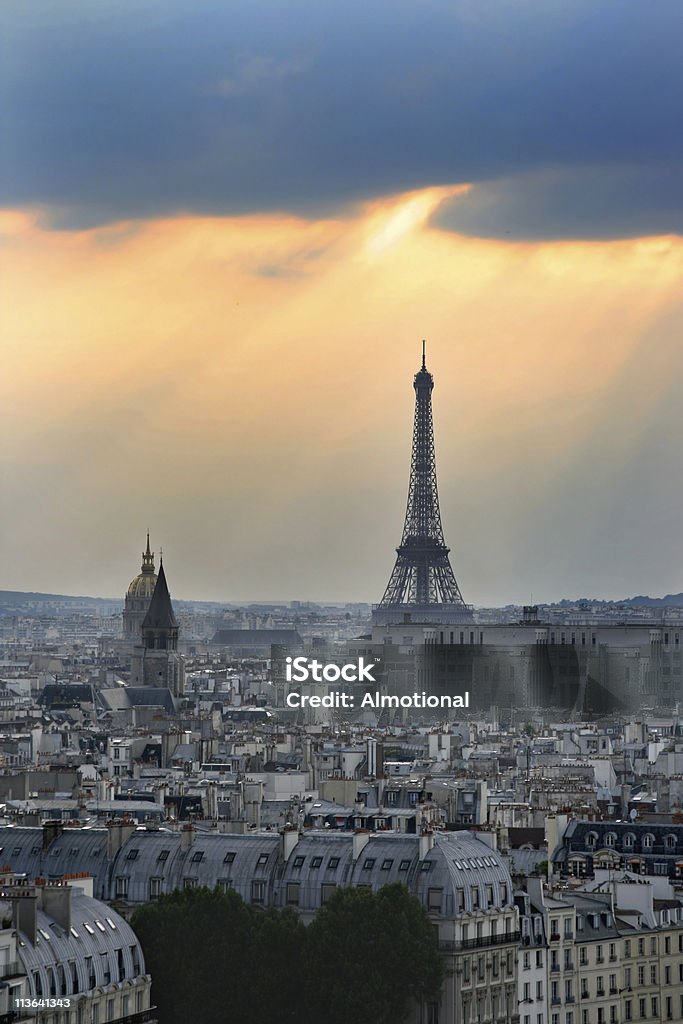 Romântica Paris, França - Foto de stock de Arquitetura royalty-free