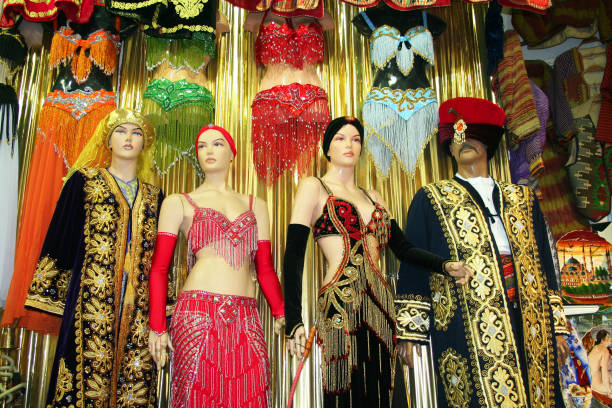 istock mannequins, costumes at grand bazaar, istanbul 1136419466