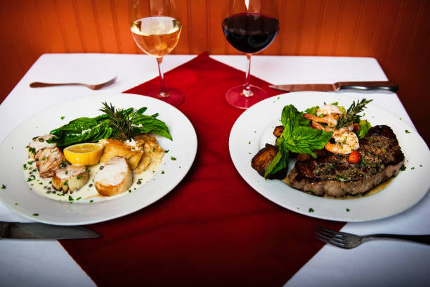 istock Ribeye Steak and Scallops 1136419777
