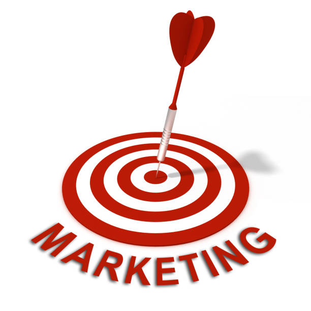 istock Marketing advertisement brand target market 1136420163