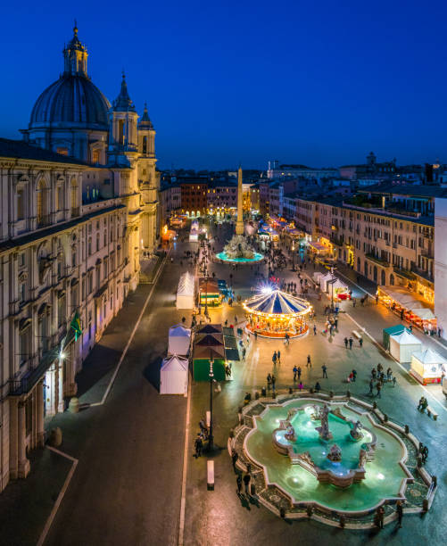 istock Piazza Navona in Rome during Christmas time. Italy. 1136421176