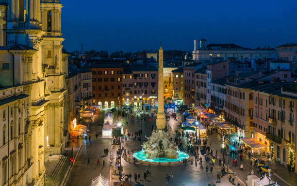 istock Piazza Navona in Rome during Christmas time. Italy. 1136421240