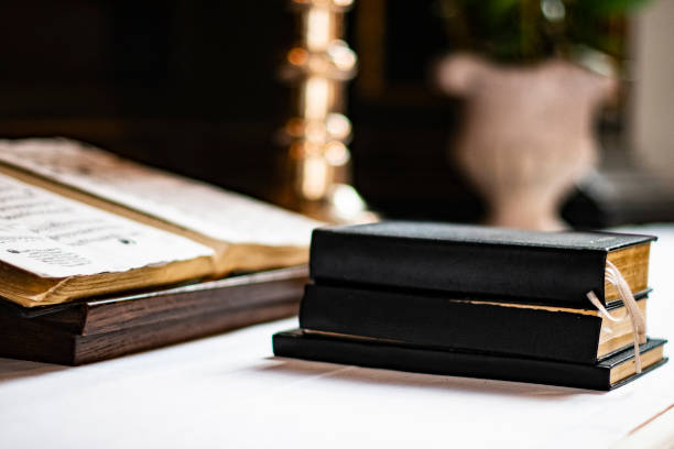 istock Old holy books on the Scandinavian alter 1136422676