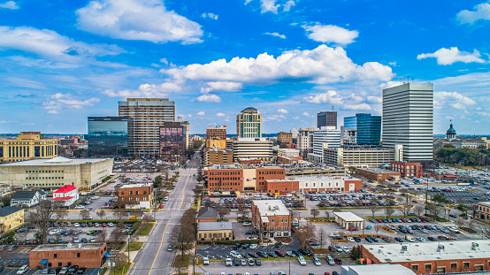 Downtown Columbia South Carolina Skyline SC panorama aéreo photo