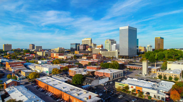 Downtown Columbia South Carolina Skyline SC Aerial Panorama stock photo