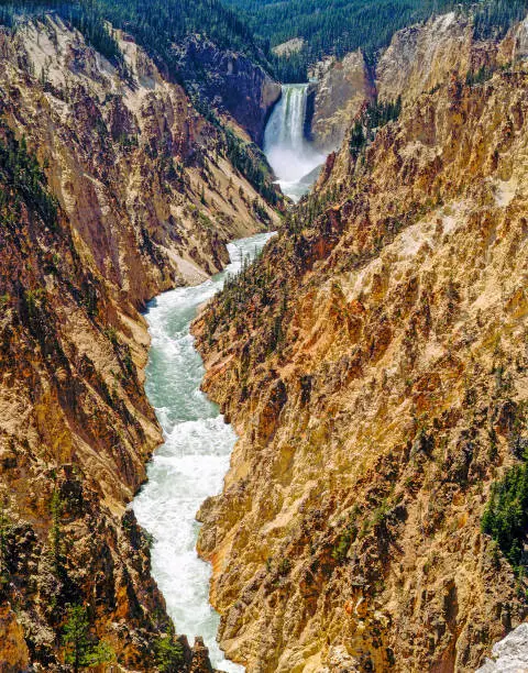 Lower Falls in Yellowstone National Park, Wyoming