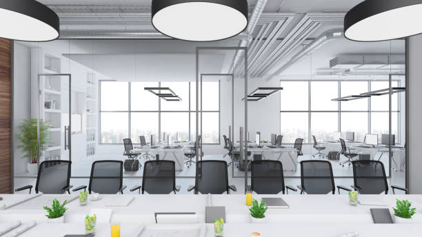 istock Contemporary conference room interior 1136436815