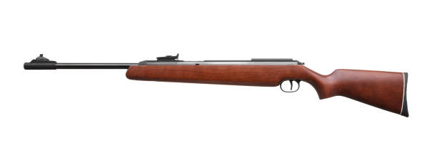 istock pneumatic rifle isolated on white background 1136442129